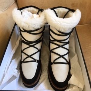 Strenesse Suede and Merino Wool Boots